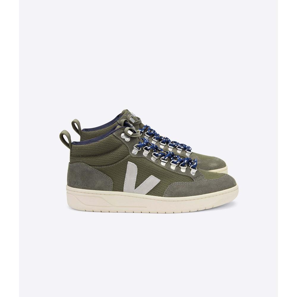 Veja RORAIMA B-MESH Women\'s High Tops Olive | CA 357ZUT